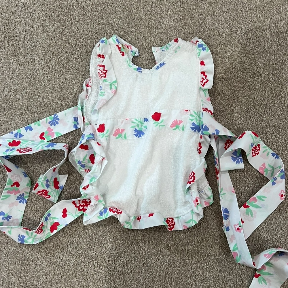 Floral Ruffle Baby Cover Up 3T